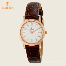 Timesea Women′s Leather Strap Watch 71204